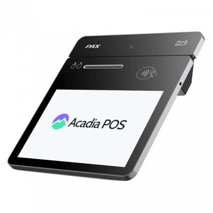 Acadia Pay and Display Tablet (Shows line items, logo, promos) 8